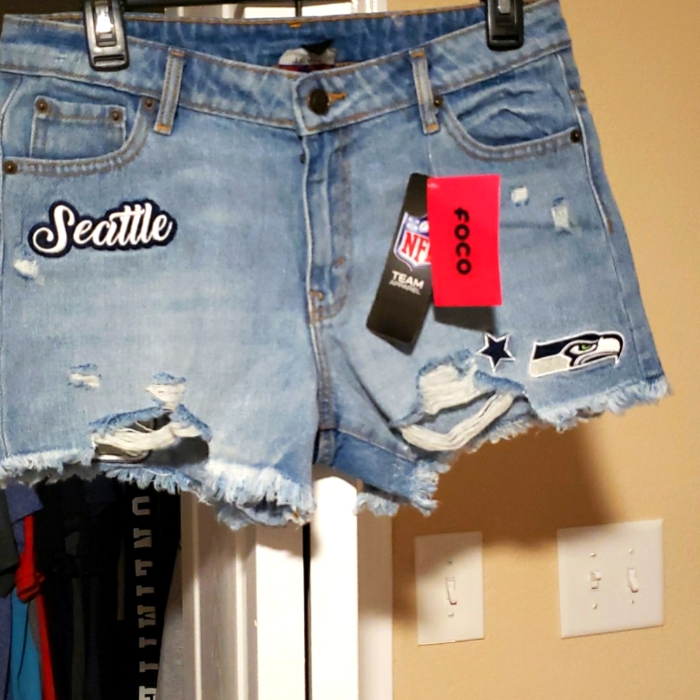 Seattle Seahawks Denium Shorts